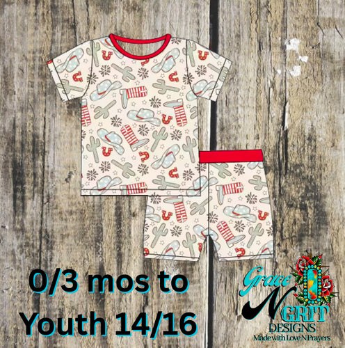 Patriotic Cacti Play Short Set