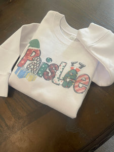 Custom Christmas Kid's Names Tee