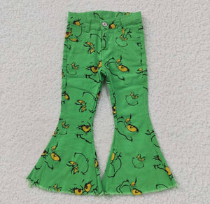 Green Monster Bell Bottoms