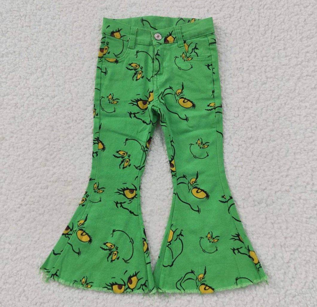 Green Monster Bell Bottoms