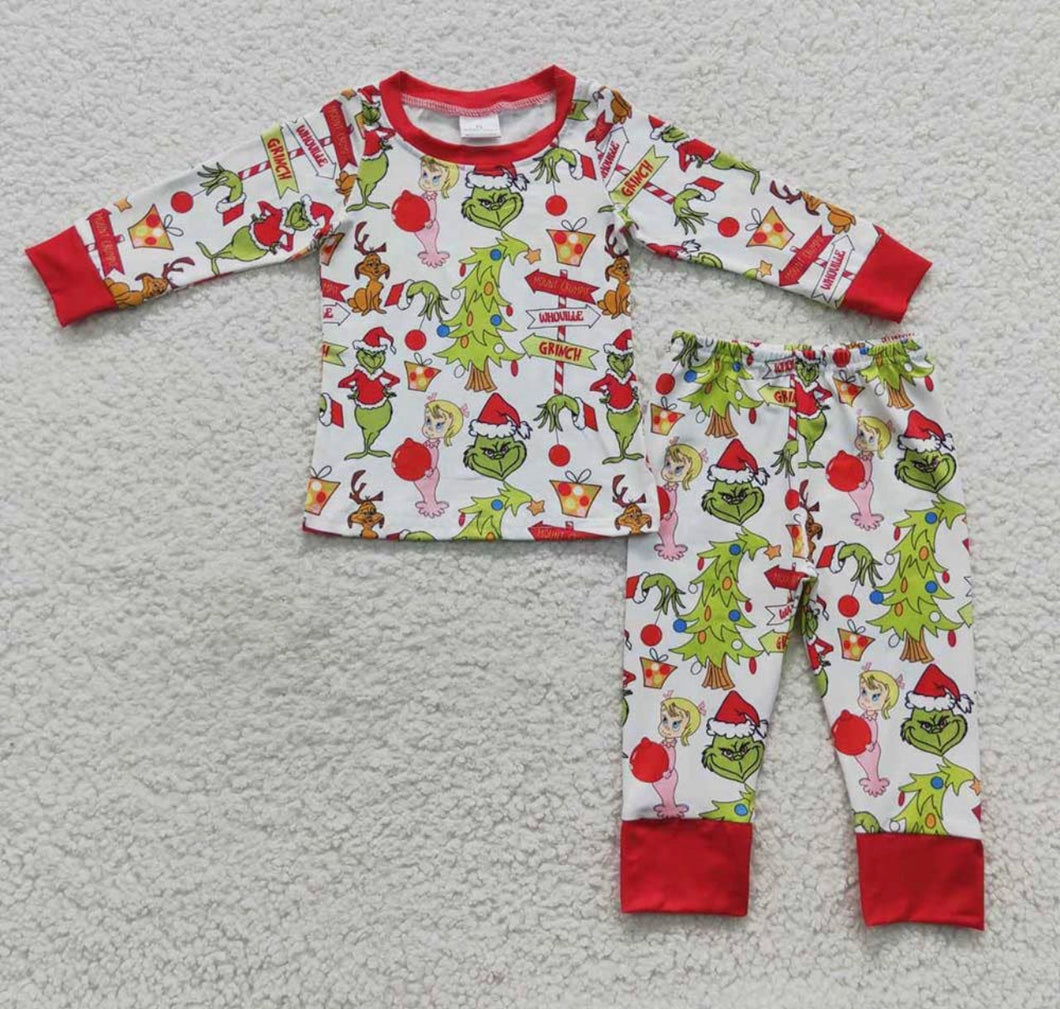 Green Monster Kids PJs