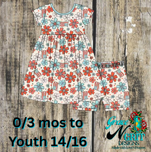 Floral Freedom Play Dress Set