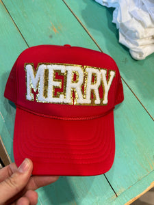 Chenille Merry Trucker Hat