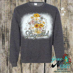 Stay Wild Bleached Sweatshirt