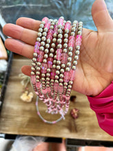 Load image into Gallery viewer, 20 Inch 6 Mm Silver Plated And Pink Mermaid Beads