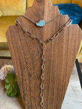 Load image into Gallery viewer, Real slab turquoise choker on chain