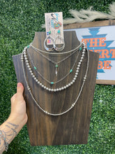 Load image into Gallery viewer, 8 mm Silver Plated Pearls Necklace