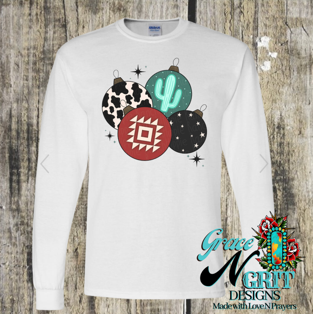 Western Christmas Decor Long Sleeve