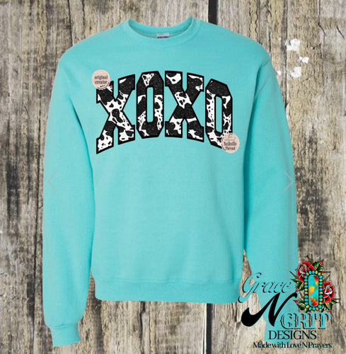 Cowprint XOXO Sweatshirt
