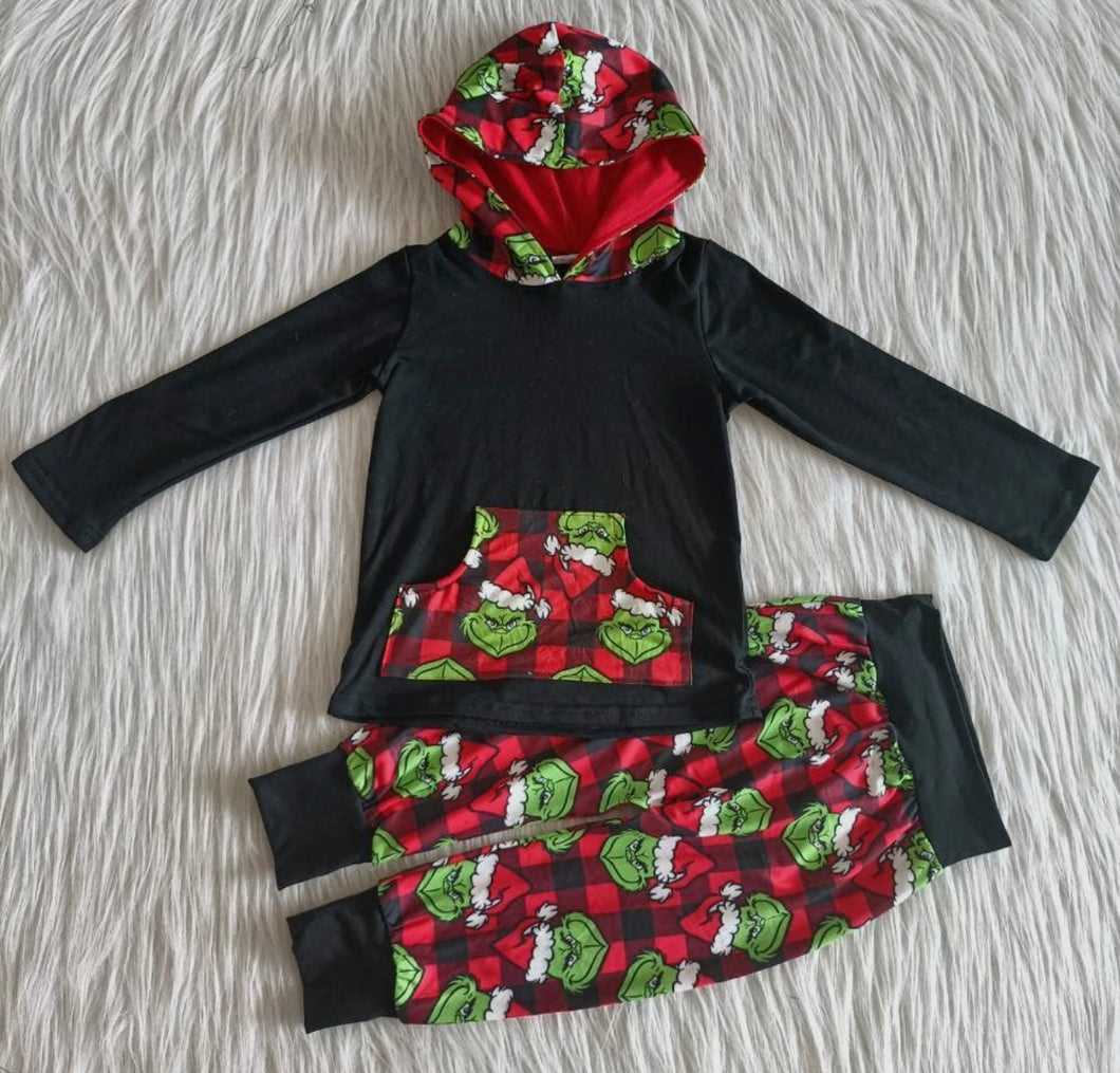 Green Monster Hoodie Set