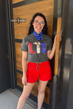 Load image into Gallery viewer, Red, White &amp; Boots Tee