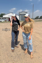 Load image into Gallery viewer, BLACK Leopard Bit Tee