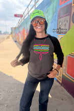 Load image into Gallery viewer, Neon Boot Stitch Raglan