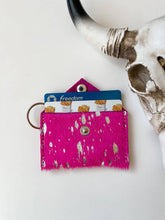 Load image into Gallery viewer, Cowhide Credit Card Holder Keychain - Gift Card holder