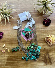 Load image into Gallery viewer, 14 inch chain real turquoise and Navajo saucer