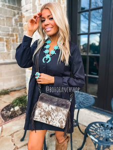 Hairon Cowhide Genuine Hairon Cowhide Crossbody
