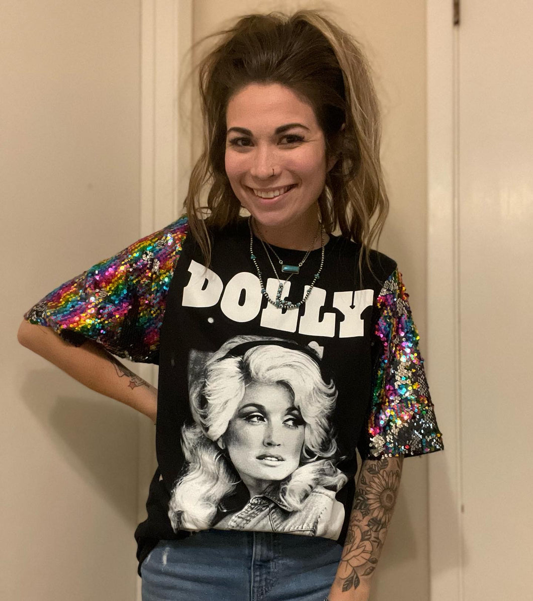 Dolly Sequin Tees