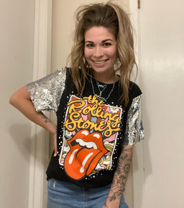 Rolling Stones Sequin Tees