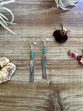 Load image into Gallery viewer, Mini chic earrings with turquoise and Navajo