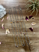 Load image into Gallery viewer, Mix purple and orange spiny chain choker