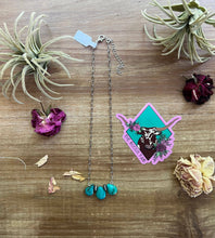 Load image into Gallery viewer, 14 inch chain real turquoise and Navajo saucer