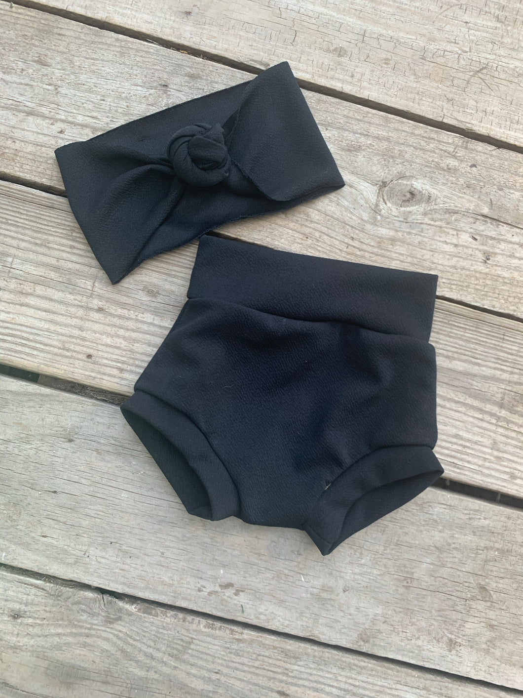 Solid Black Bummies