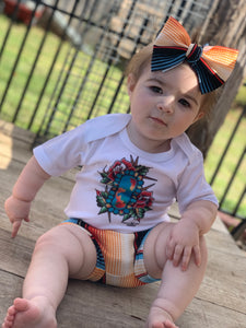 Turquoise Rose Tee