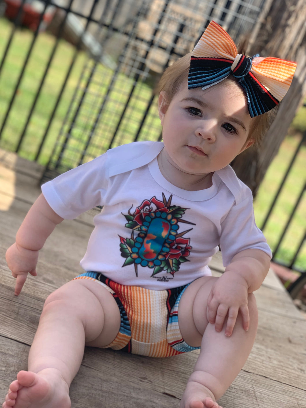 Turquoise Rose Tee