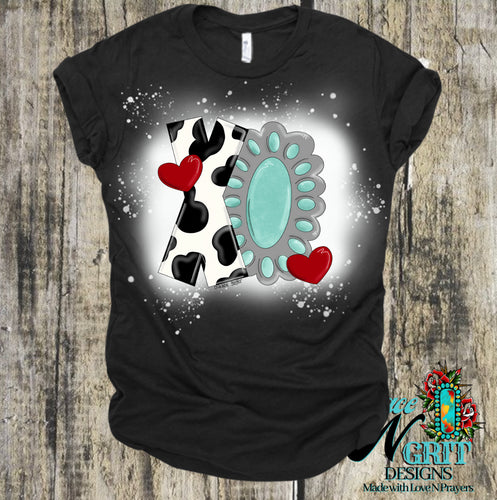 Cow Print XO