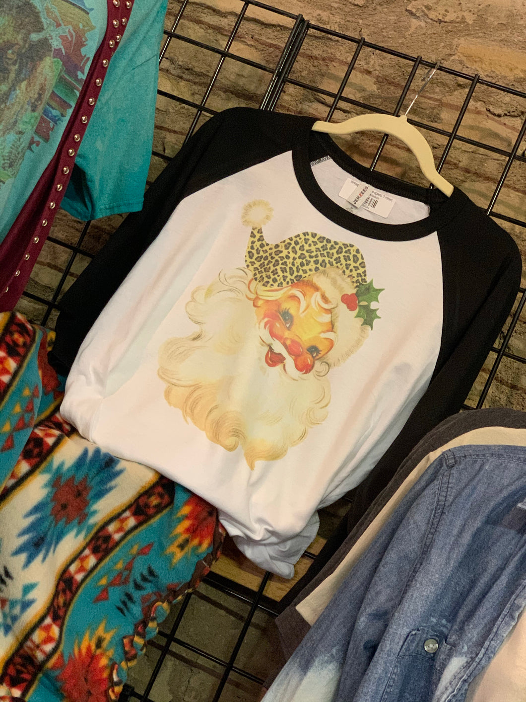 Vintage Santa Leopard T-Shirt