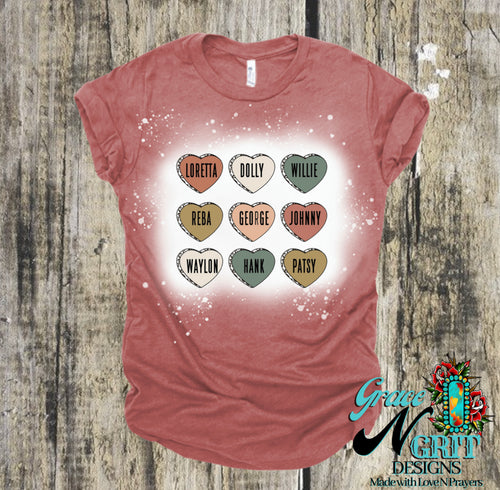 Country Conversation Hearts 💙🤠