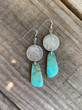 Load image into Gallery viewer, Kingman Turquoise Earrings
