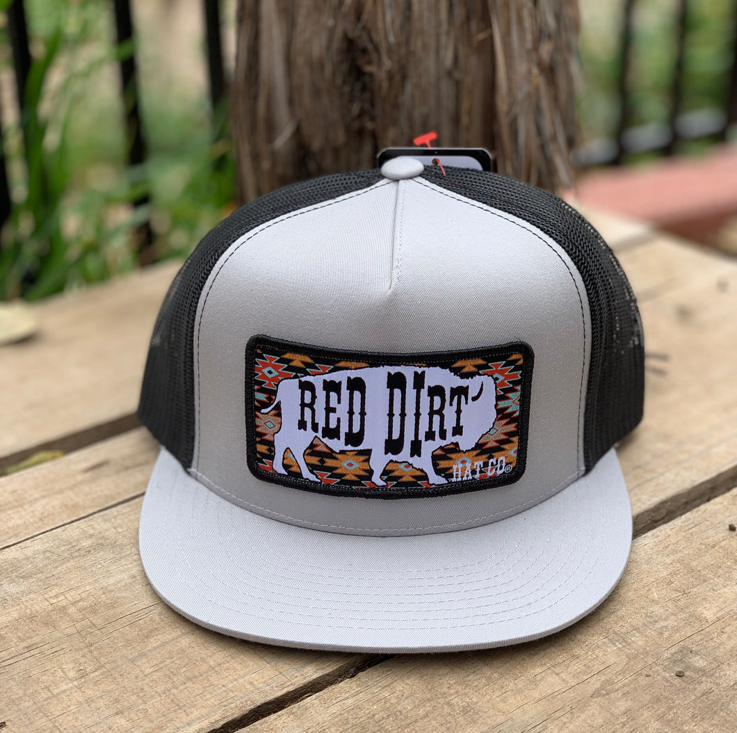 RDH - Great White Buffalo Silver/Black (Aztec) Cap