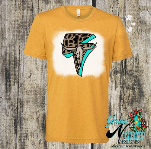 Leopard Bolt Steer Tee