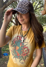 Load image into Gallery viewer, Adult Turquoise Rose Tee