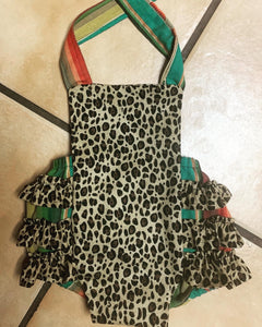 Leopard Serape Bubble Romper
