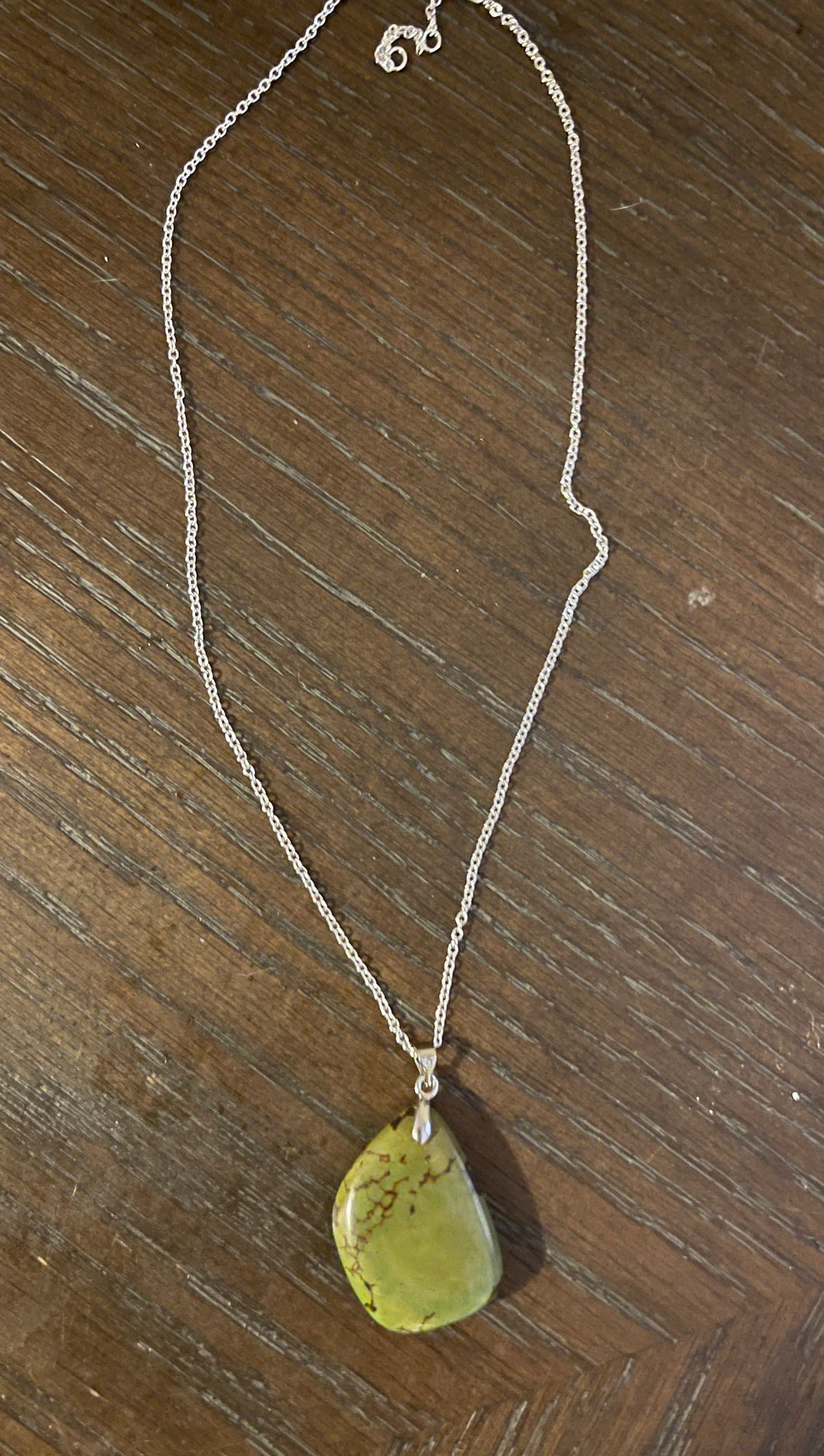 Nevada Green Turquoise Pendant Necklace