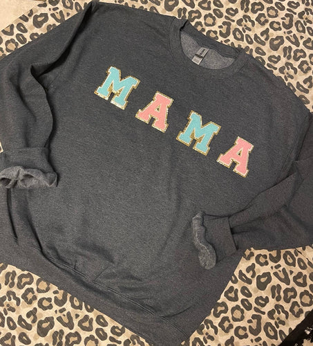 Mama Chenille Letter Sweatshirt