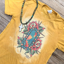 Load image into Gallery viewer, Adult Turquoise Rose Tee
